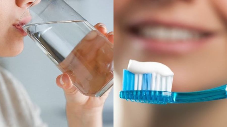 Uống nước trước khi đánh răng mang lại hiệu quả quan trọng