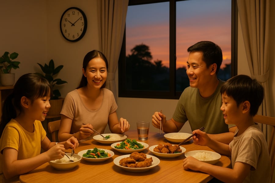 Ăn tối trước 8 giờ giúp dạ dày có thời gian nghỉ ngơi và giảm nguy cơ bệnh tật.