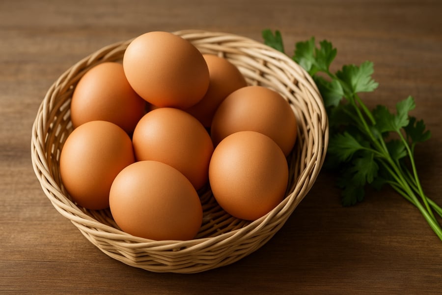 Trứng gà – nguồn dinh dưỡng giàu protein, vitamin và khoáng chất.