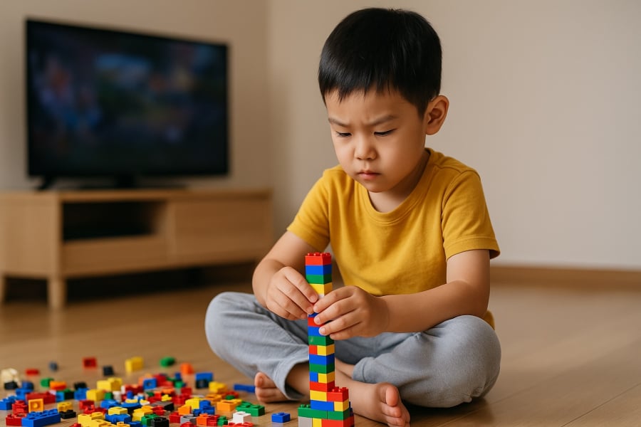 Khả năng tập trung vào điều mình yêu thích là một trong những biểu hiện rõ rệt của trẻ có tố chất thông minh.