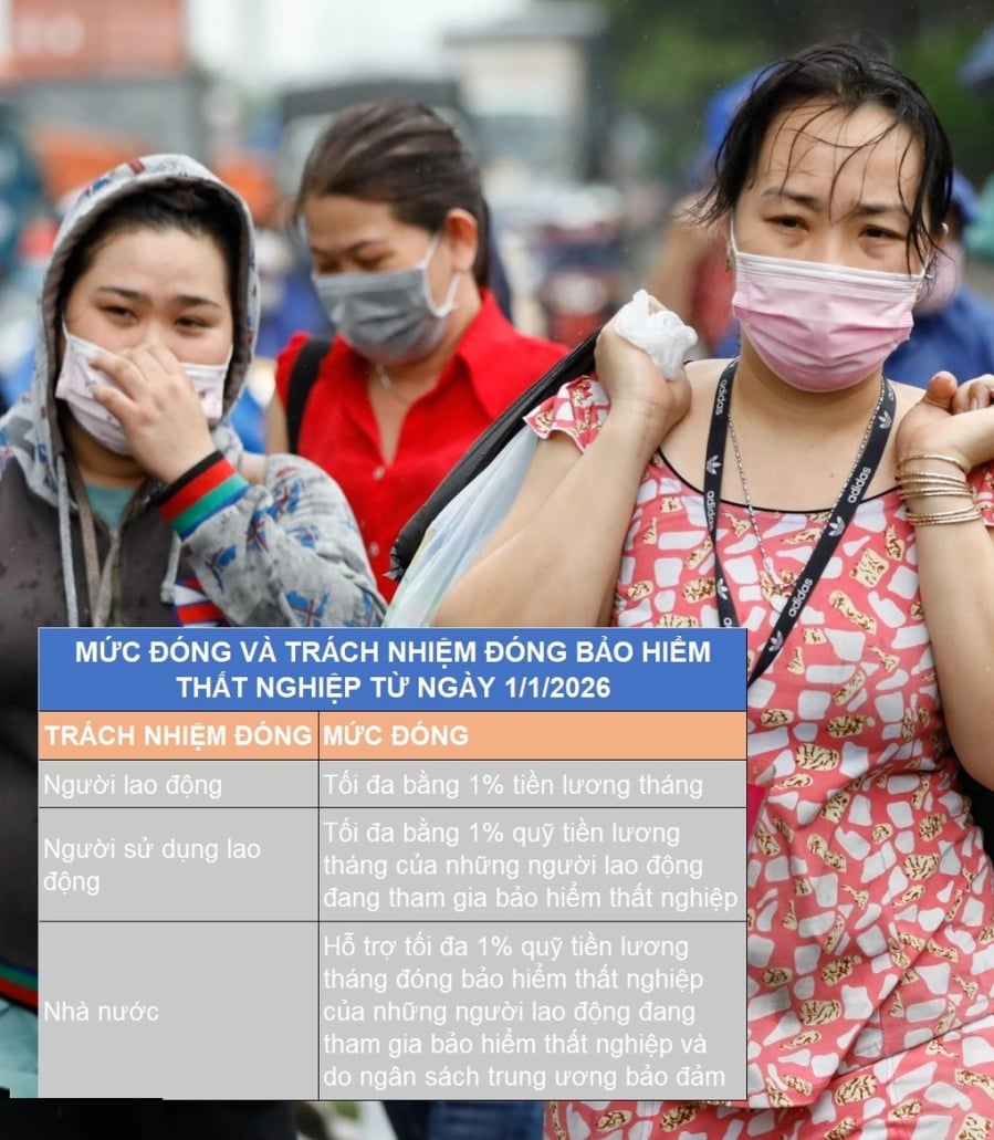 Từ 1/1/2026: Tiền lương làm căn cứ đóng bảo hiểm thất nghiệp thay đổi thế nào?