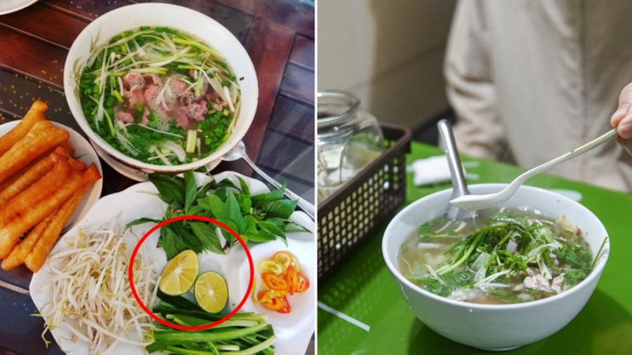 Khi ăn phở, nên vắt chanh hay cho giấm mới chuẩn vị?