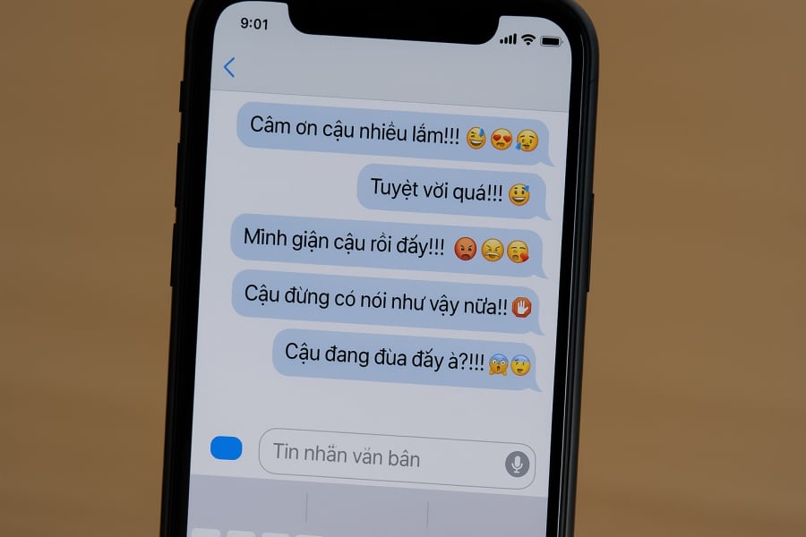 Phản ứng cảm xúc quá đà khiến cuộc trò chuyện trở nên nặng nề.