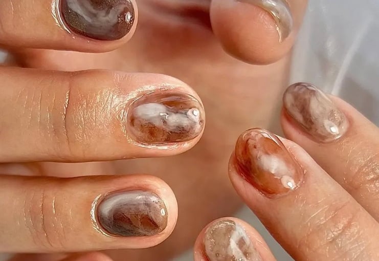 Hiệu ứng loang màu cùng bảng sắc Thu mang đến sự nhẹ nhàng 