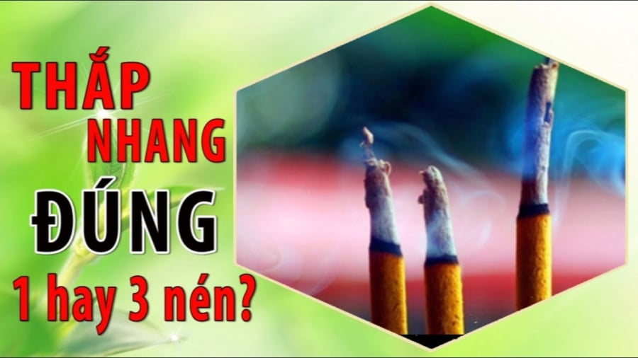 Thắp hương nên chọn mấy cây nhang mới hút tài lộc?