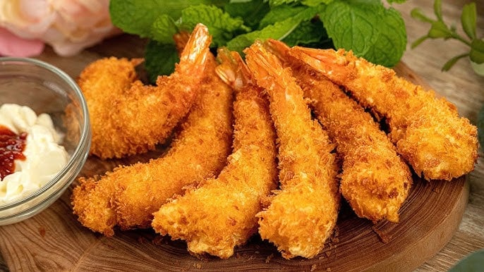 Tôm chiên xù ngon