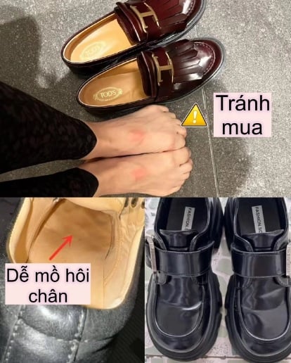 Điểm trừ lớn nhất là chất liệu này thường cứng, dễ làm đau chân, thậm chí gây phồng rộp nếu đi lâu
