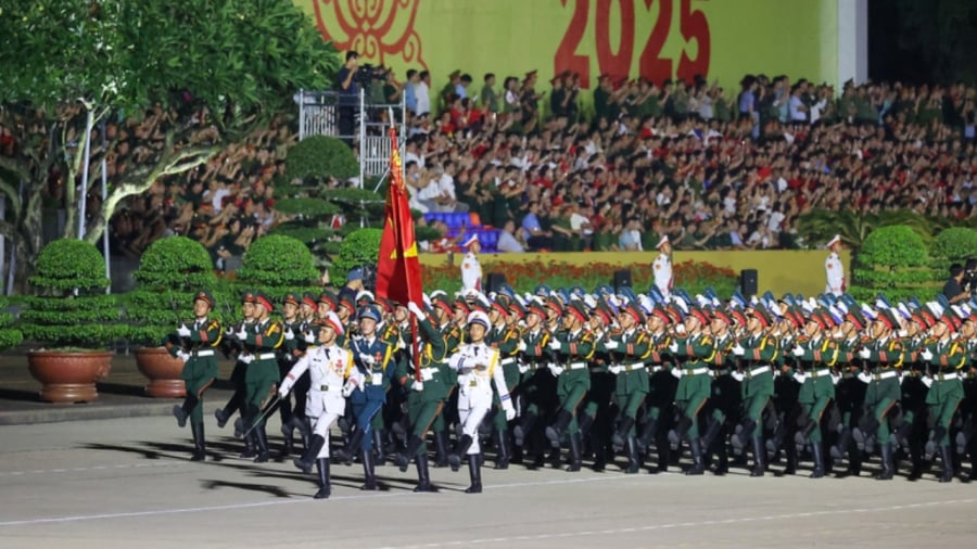Thời gian cấm đường phục vụ hoạt động tổng hợp luyện diễu binh, diễu hành A80 lần 2 được điều chỉnh. (Ảnh: Báo Chính phủ)