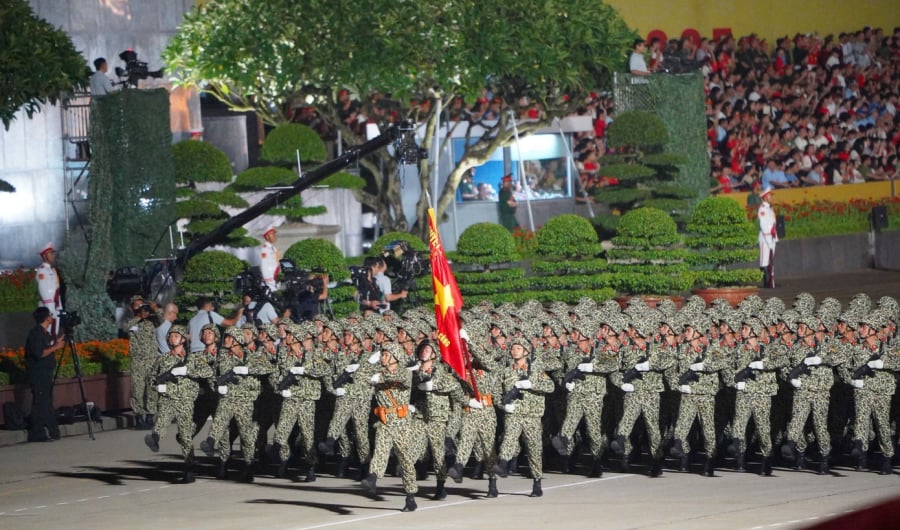 Khối chiến sĩ Đặc công. (Ảnh: Tiền Phong)
