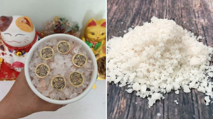 Muối cũng được coi là một vật phẩm phong thủy giúp xua đuổi tà khí.