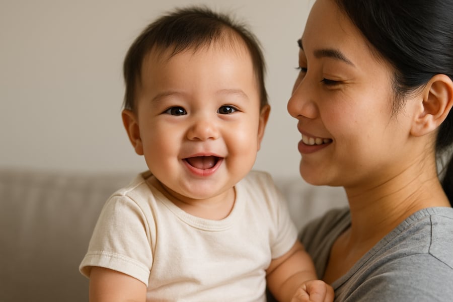Ngoài hình dáng khuôn mặt, tình yêu thương và sự giáo dục của cha mẹ mới là yếu tố quyết định tính cách của con.