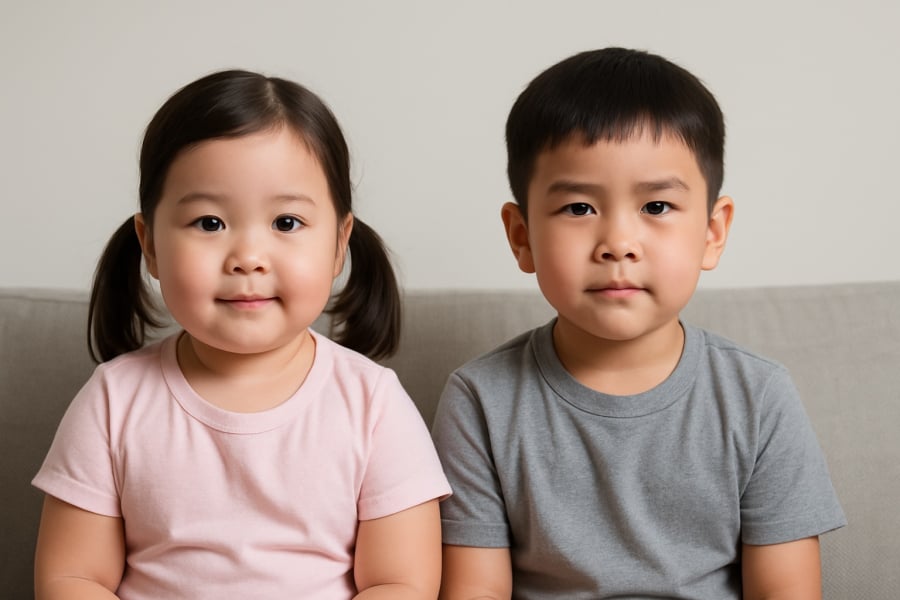 Khuôn mặt trẻ có nhiều dáng khác nhau và mỗi kiểu đều gợi mở một nét tính cách riêng.