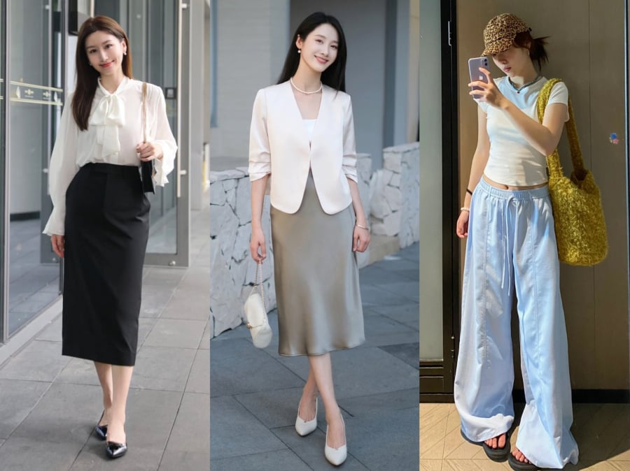 Sự hòa trộn của trắng với xám, be, xanh navy hay xanh dương tạo nên tổng thể thanh lịch và hiện đại.