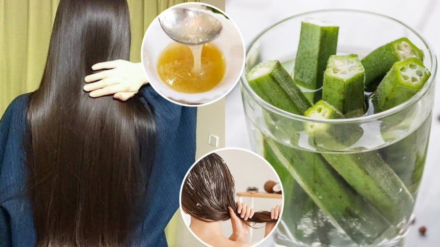 Bạn có thể sử dụng đậu bắp để làm mặt nạ dưỡng tóc.