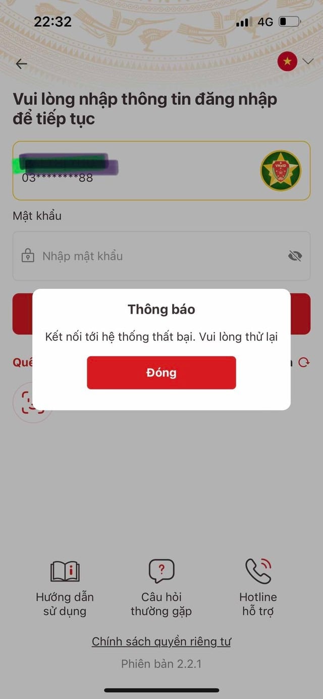 Khi thử đăng ký tài khoản an sinh xã hội theo hướng dẫn trên mạng, nhiều người phản ánh không thể truy cập ứng dụng VNeID, hoặc hệ thống báo “không tìm thấy tài khoản liên kết”.