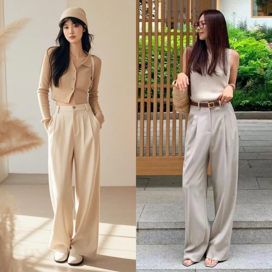 Chỉ cần điều chỉnh một chút chi tiết – như chọn cổ áo chữ V để cổ trông cao hơn,