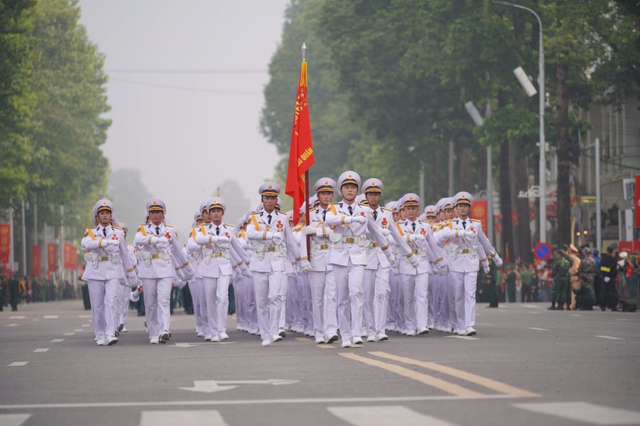 Khối Quân chủng Hải quân. (Ảnh: Lao động)