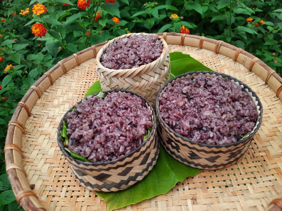 Xôi trám – món ngon dân dã, vừa dẻo thơm, vừa đậm đà hương vị quê nhà, thường được nấu mỗi dịp trám chín rộ trên rừng đồi trung du.