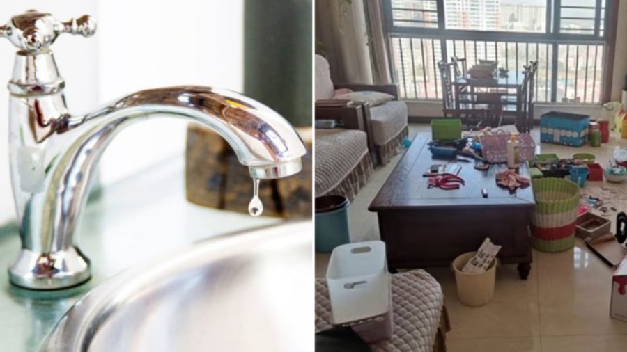 Vòi nước bị rò rỉ, ống dẫn nước bị hỏng được coi là một trong những dấu hiệu cho thấy tài lộc trong nhà đang thất thoát.