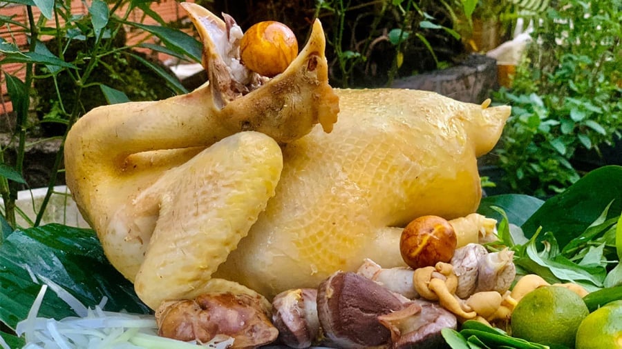 Luộc gà ngon