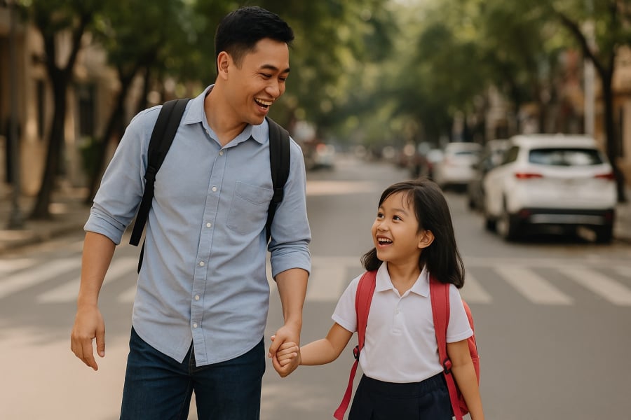 Những cuộc trò chuyện đời thường chính là “chìa khoá vàng” để phát triển trí thông minh cho trẻ.
