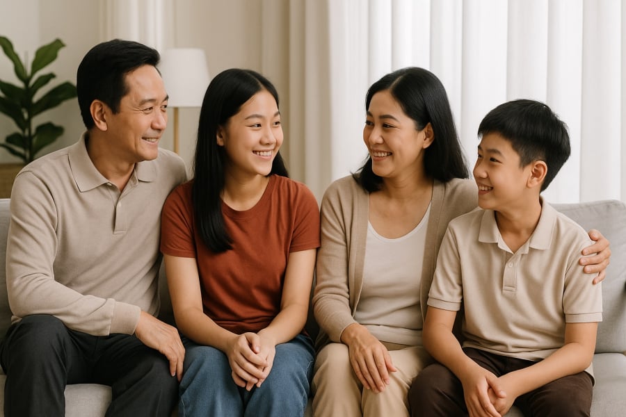 Khi cha mẹ biết lắng nghe, sợi dây gắn kết trong gia đình sẽ bền chặt hơn mọi sự kiểm soát.