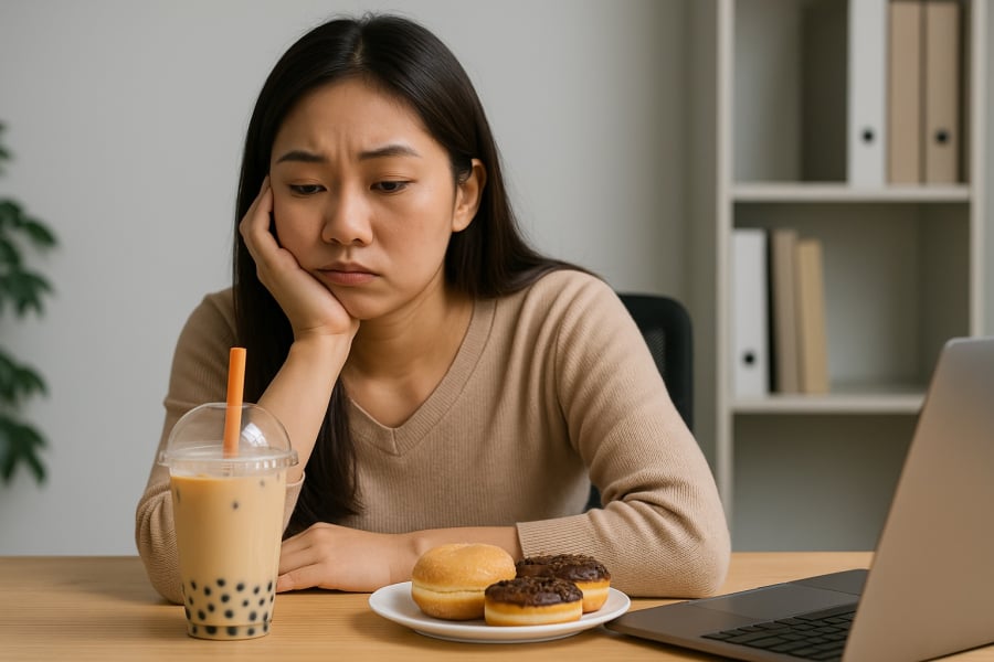 Cảm giác uể oải sau khi ăn đồ ngọt có thể là dấu hiệu cơ thể đang “quá tải” đường.