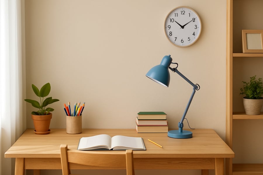 Góc học tập lý tưởng giúp trẻ tập trung, học hành hiệu quả và duy trì tinh thần tích cực.