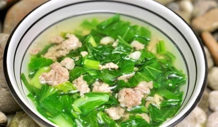 Cảnh cải thìa thịt bò