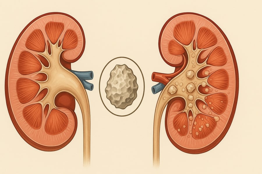 Uống quá nhiều trà đá có thể gây sỏi thận, thậm chí suy thận.