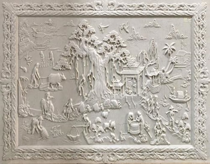 Theo phong thủy thì đá phù điêu thể hiện nhiều may mắn, phát tài, phát lộc… (Ảnh minh họa)