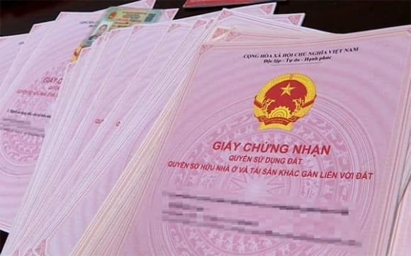 Sổ đỏ sẽ được trao cho người đại diện của hộ gia đình.