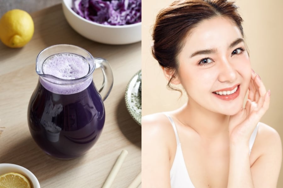 Bắp cải tím bổ sung dưỡng chất cho da đầu và chân tóc, từ đó giảm hẳn tình trạng tóc yếu và gãy rụng.