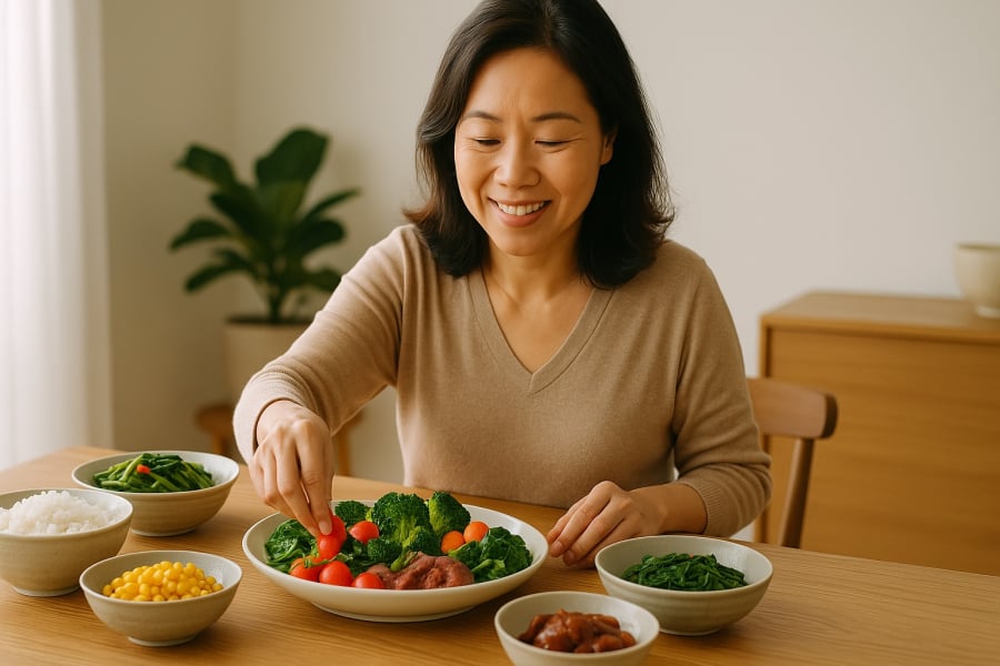Ăn đa dạng theo màu sắc – bí quyết giữ sức khỏe và sống lâu.