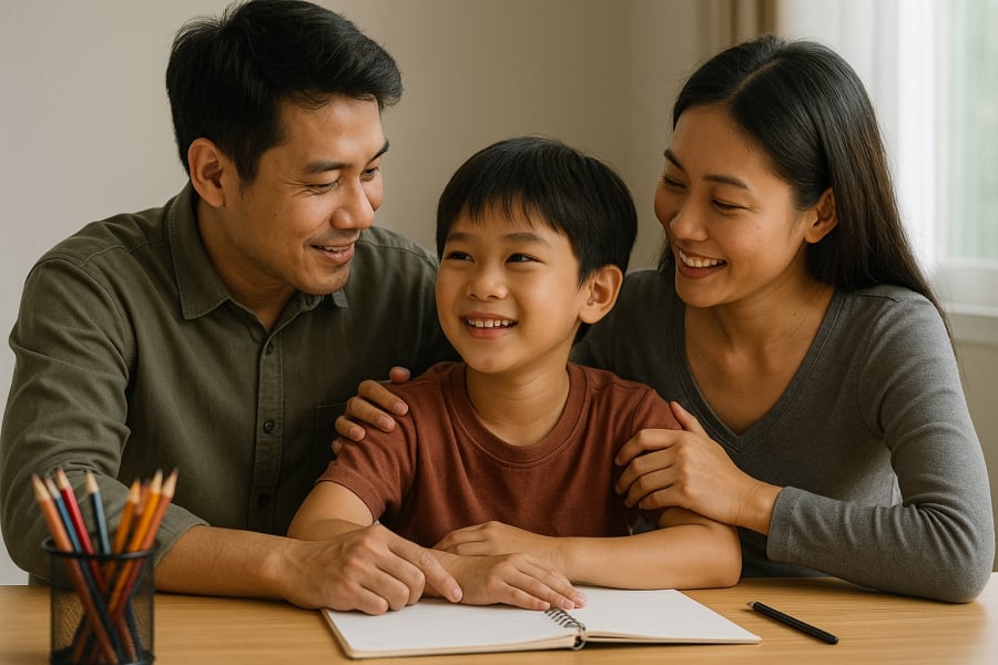 Lời nói tích cực và yêu thương là liều thuốc chữa lành tốt nhất cho con trẻ.