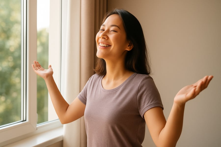 Khi dám buông bỏ những điều nặng nề, may mắn và bình an sẽ trở lại với cuộc sống.