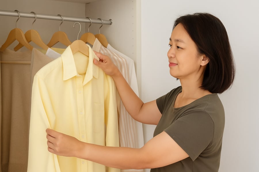 Sống tối giản trong mua sắm giúp phụ nữ trung niên tiết kiệm chi phí mà vẫn giữ phong cách tinh tế.