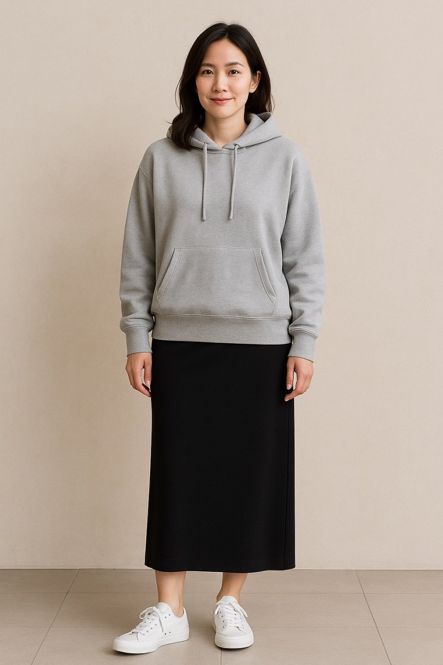 Hoodie thoải mái nhưng vẫn gọn gàng, giúp nàng ngoài 30 “trẻ hoá” phong cách.