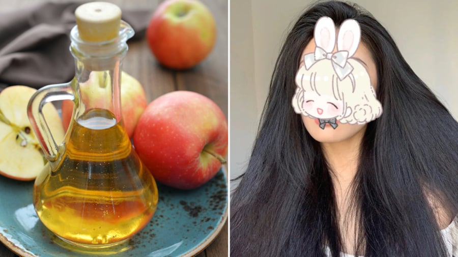 Sử dụng giấm táo để gội đầu mang lại nhiều lợi ích cho mái tóc.