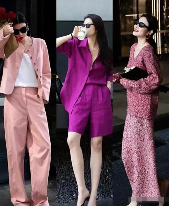 Với tím, thay vì tím quá sáng, hãy chọn tím đậm để vừa tôn da vừa tạo cảm giác cao cấp.