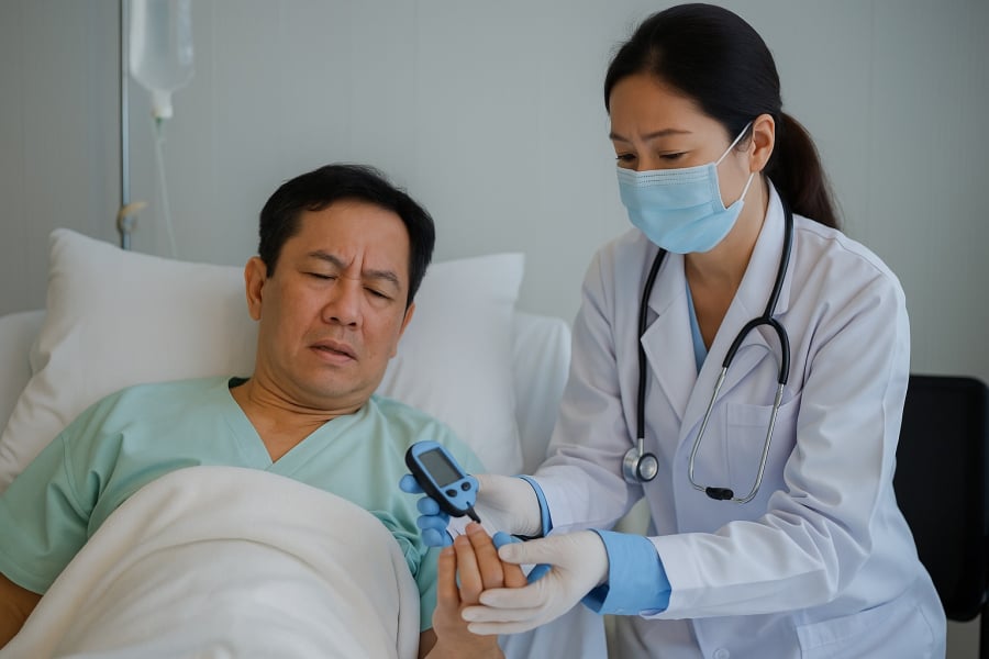 Hệ quả từ việc lạm dụng nước ngọt có ga khiến đường huyết tăng cao và tổn hại mạch máu.
