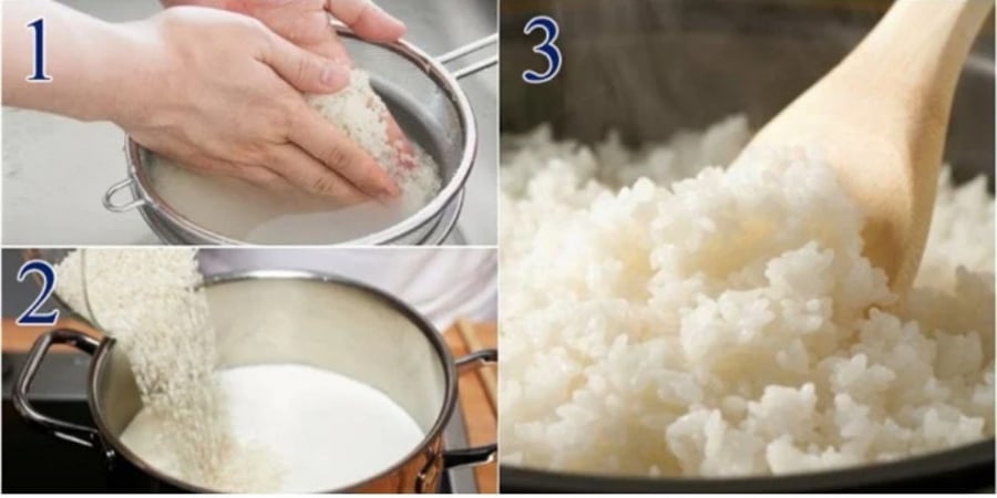 Cách nấu cơm thơm dẻo