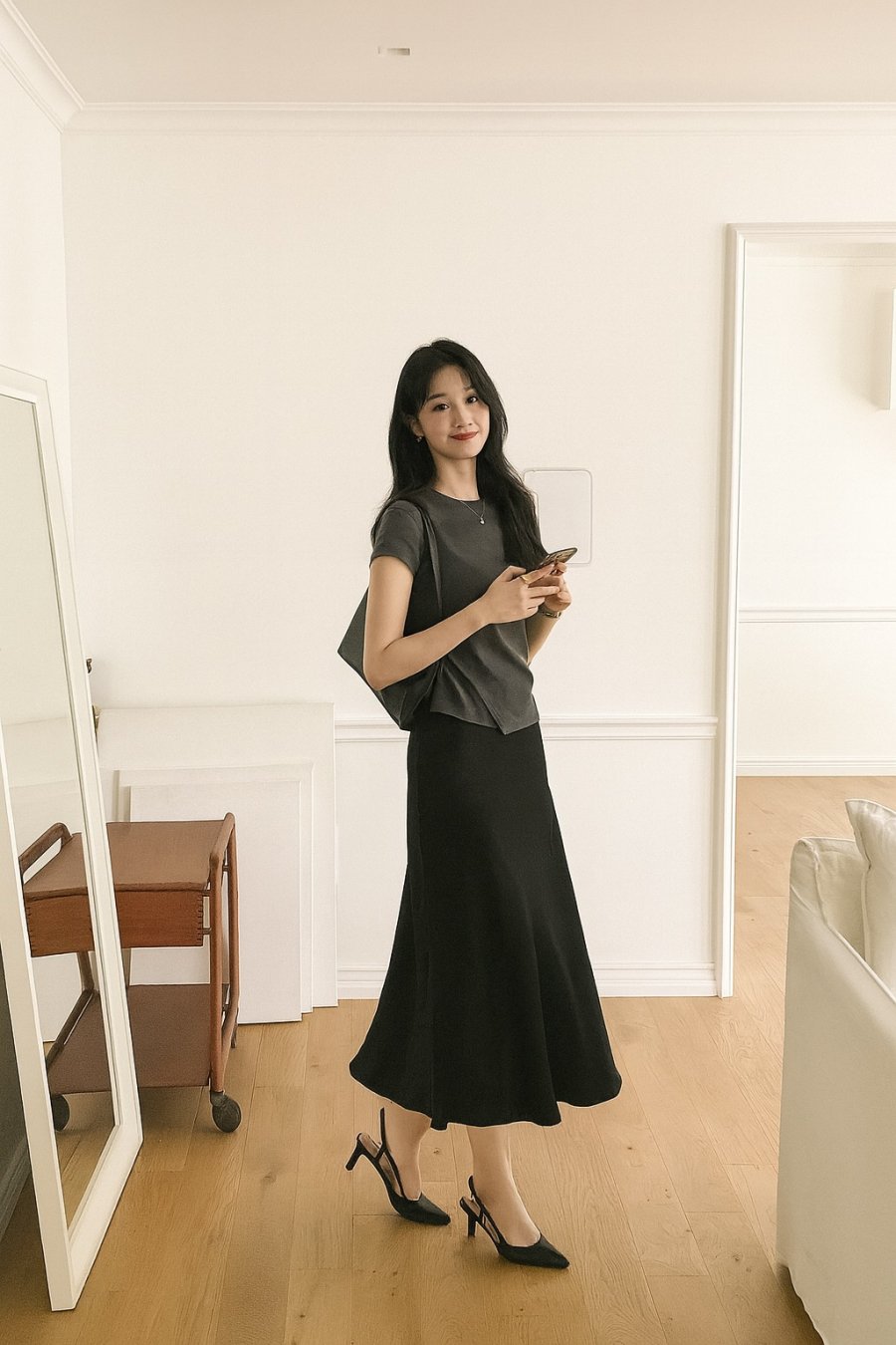 Gọn gàng nhờ chi tiết nhấn eo