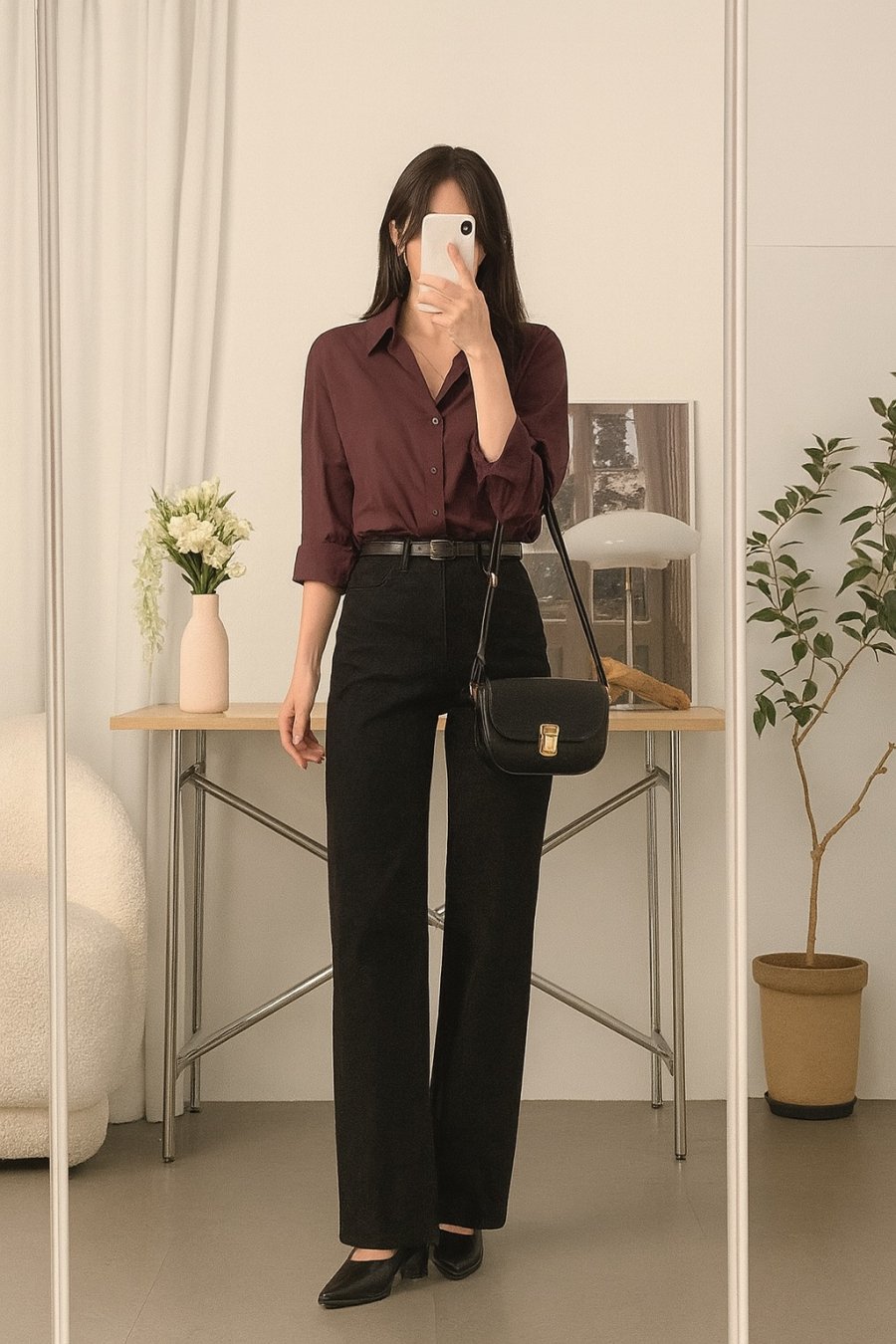 Sơ mi đỏ đô – sự lựa chọn thời thượng