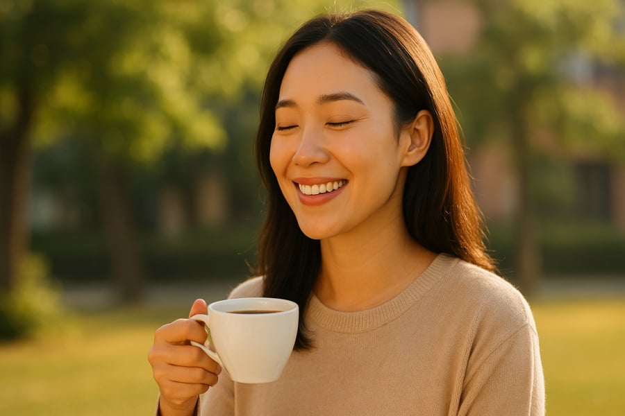 Uống cà phê đúng cách mỗi ngày có thể giúp làm chậm lão hoá da hiệu quả.