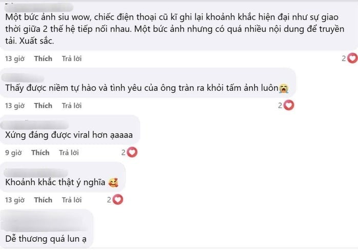 Cộng đồng mạng dành nhiều lời khen cho tấm ảnh đầy ý nghĩa