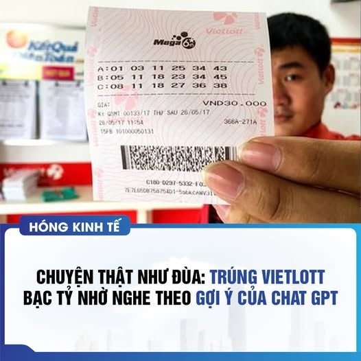 Anh L. chia sẻ mình đã dùng Chat GPT để chọn dãy số may mắn. Được biết anh đã chơi Vietlott khoảng 4-5 năm nay. Chia sẻ về giải thưởng gần 2 tỷ đồng, anh dự định sẽ đóng góp một phần cho Quỹ Bảo trợ Trẻ em Việt Nam để