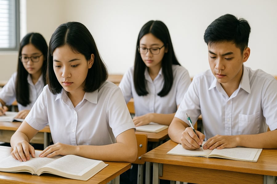 Học sinh lớp 12 đang chuẩn bị cho kỳ thi tốt nghiệp THPT – kỳ thi có thể sẽ thay đổi hình thức trong thời gian tới.