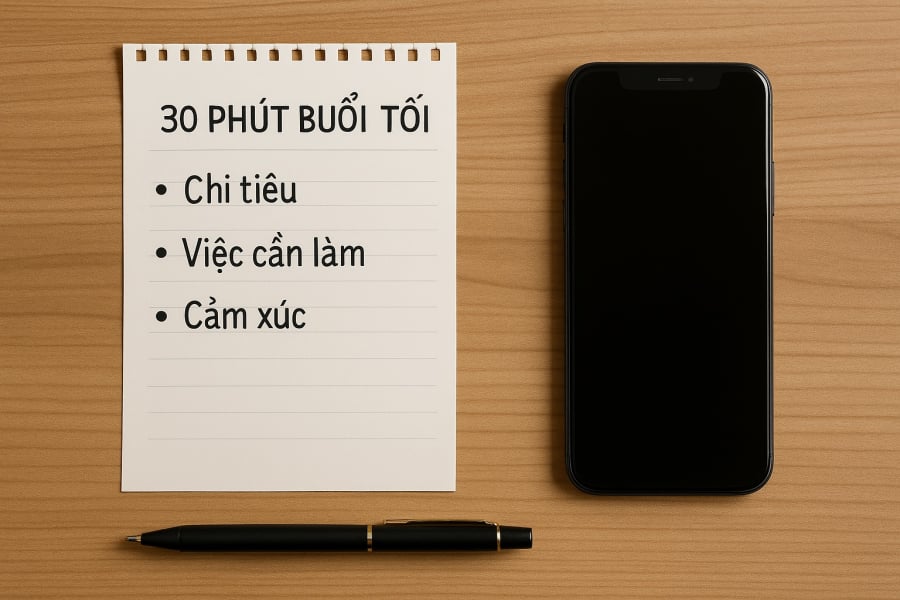 Lên kế hoạch cho ngày mai giúp quản lý thời gian hiệu quả và giảm căng thẳng.