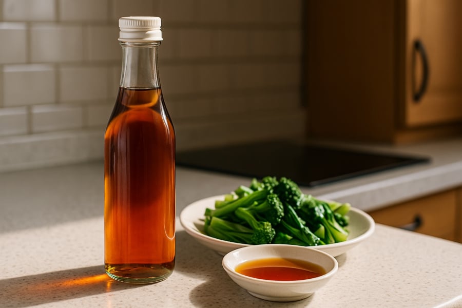 Nước mắm truyền thống có màu cánh gián trong, bảo quản đúng cách sẽ giữ được hương vị lâu dài.